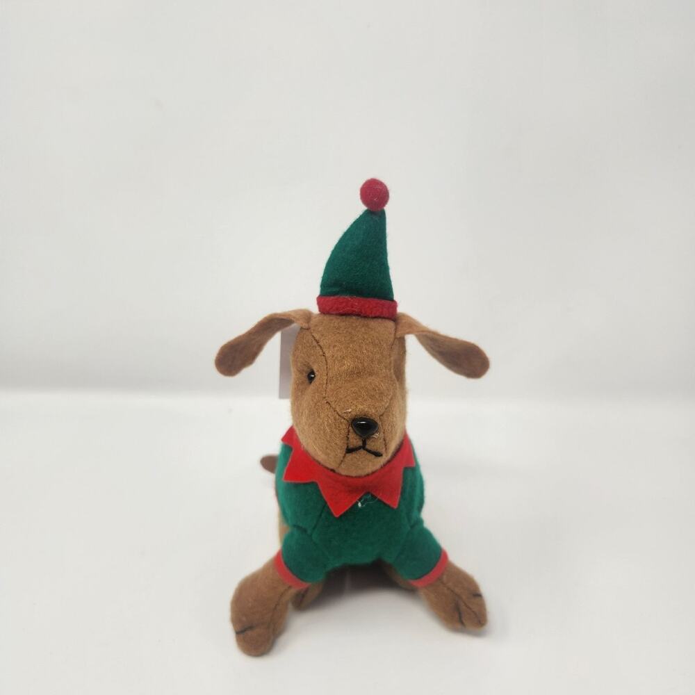 Christmas Elf Plush Fabric Dog